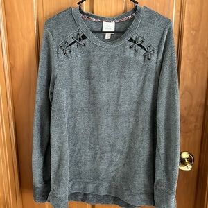 Knox Rose Criss Cross Long Sleeve Shirt